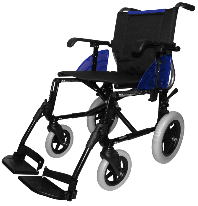 Silla de ruedas Forta Line R300 de aluminio color azul