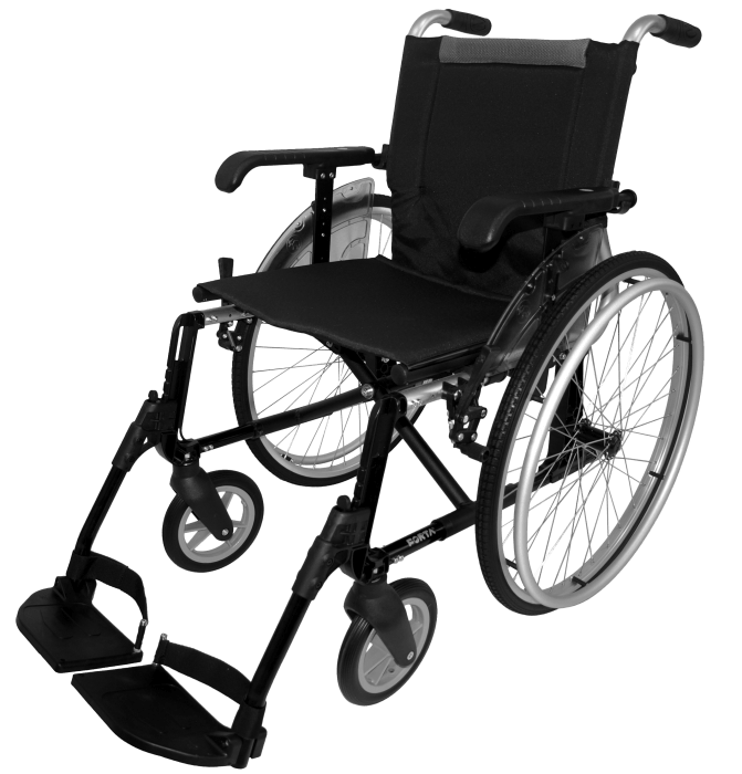 Silla de ruedas Forta Line R600 de aluminio color gris autopropulsable