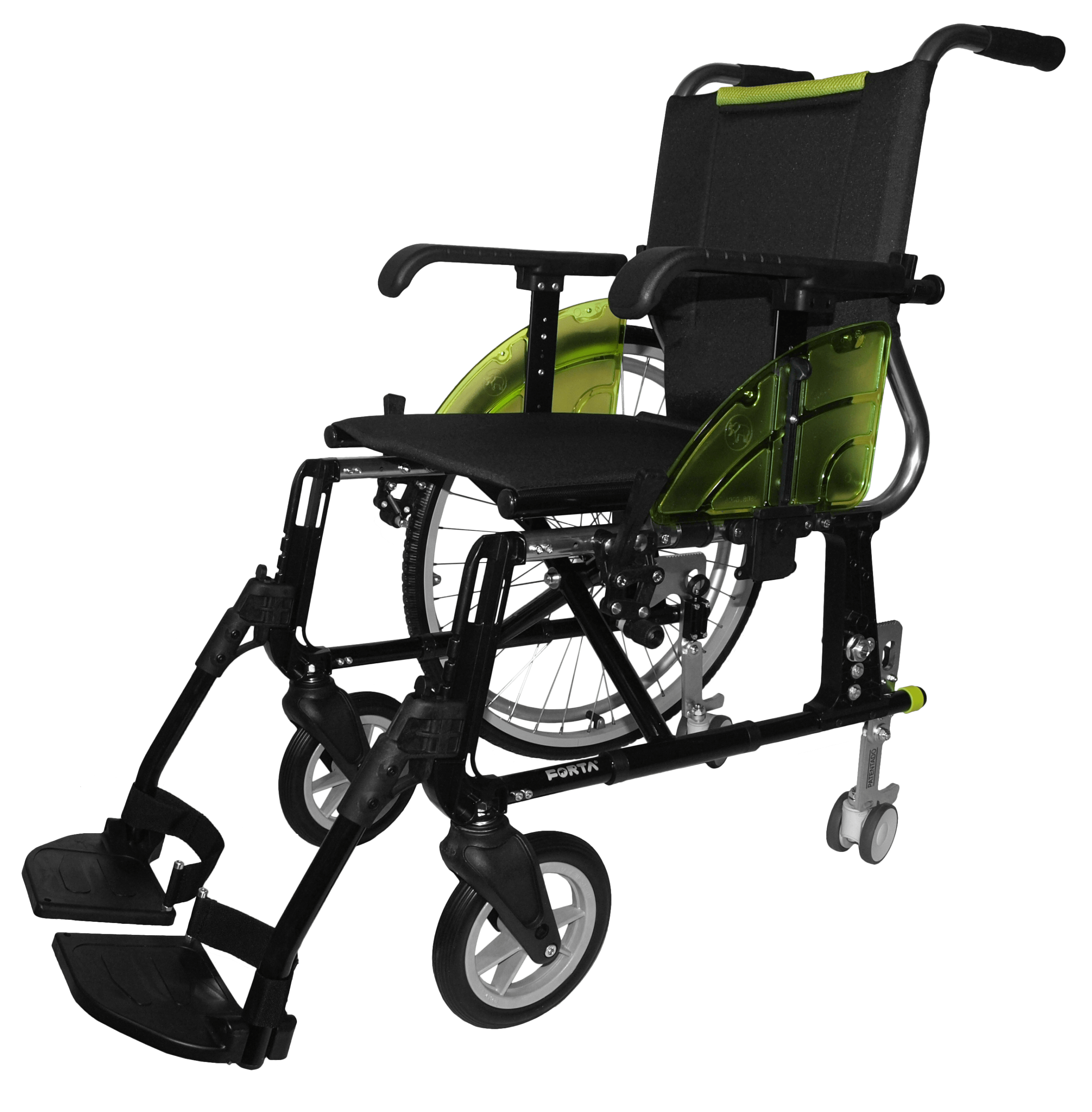 Silla de ruedas Line Giro con sistema Giro desplegado para puertas estrechas