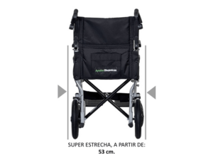 Silla de ruedas Mini Transfer superestrecha de solo 53 cm de ancho
