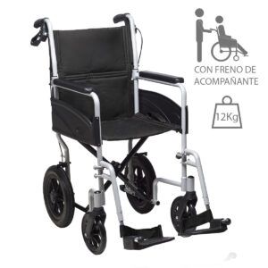 Silla de ruedas Mini Transfer de aluminio ultraligera y compacta