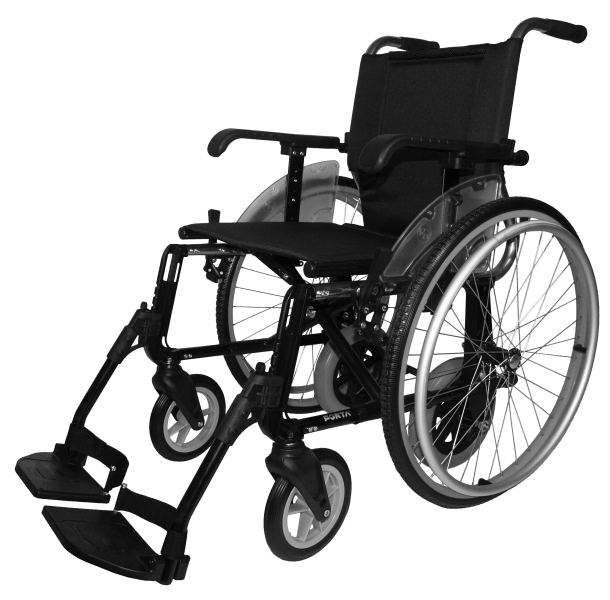 Forta Line Dúo silla de ruedas de aluminio color negro