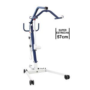 Grúa compacta FLY compact súper estrecha de 57 cm de ancho para traslado de pacientes en espacios reducidos