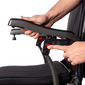reposabrazos abatibles de la silla de ruedas Kittos Magnesium