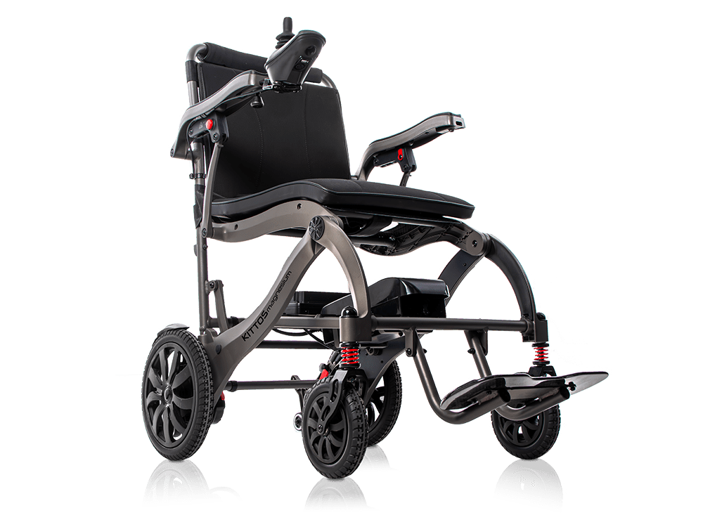 silla de ruedas eléctrica plegable Kittos Magnesium ultraligera de magnesio