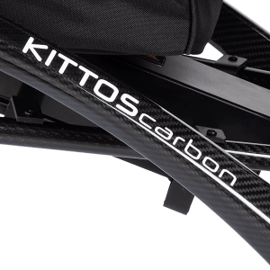 detalle fibra de carbono silla eléctrica Kittos Carbon