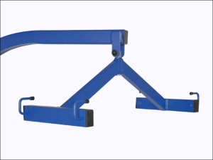 Detalle de la percha de 4 puntos de la grúa bariátrica FLY XL para enganchar el arnés y realizar transferencias seguras
