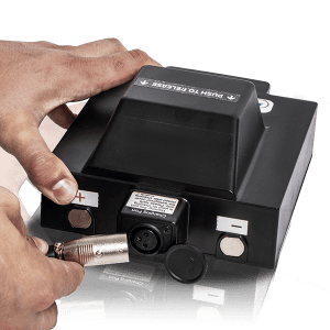 Conexión de carga de la batería del scooter eléctrico plegable Bora-Bora, carga directa en la batería