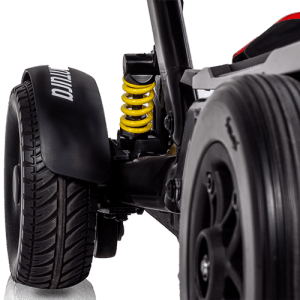 Suspensión trasera del scooter eléctrico plegable Fuerteventura para conducción más suave