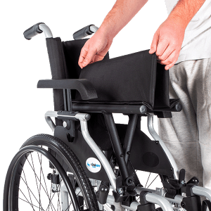 silla de ruedas aluminio ligera Capri plegando asiento para transporte