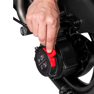 Sistema de desbloqueo del motor en la silla de ruedas eléctrica Kittos City Plus