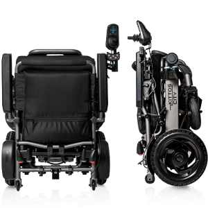 Silla de ruedas eléctrica plegable Kittos City Plus plegada