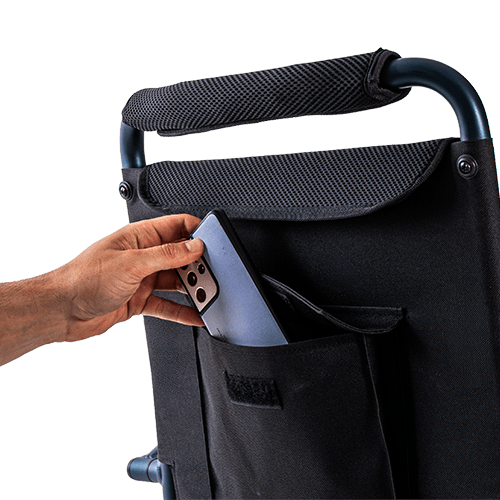 Bolsillo trasero de la silla de ruedas eléctrica iVolta