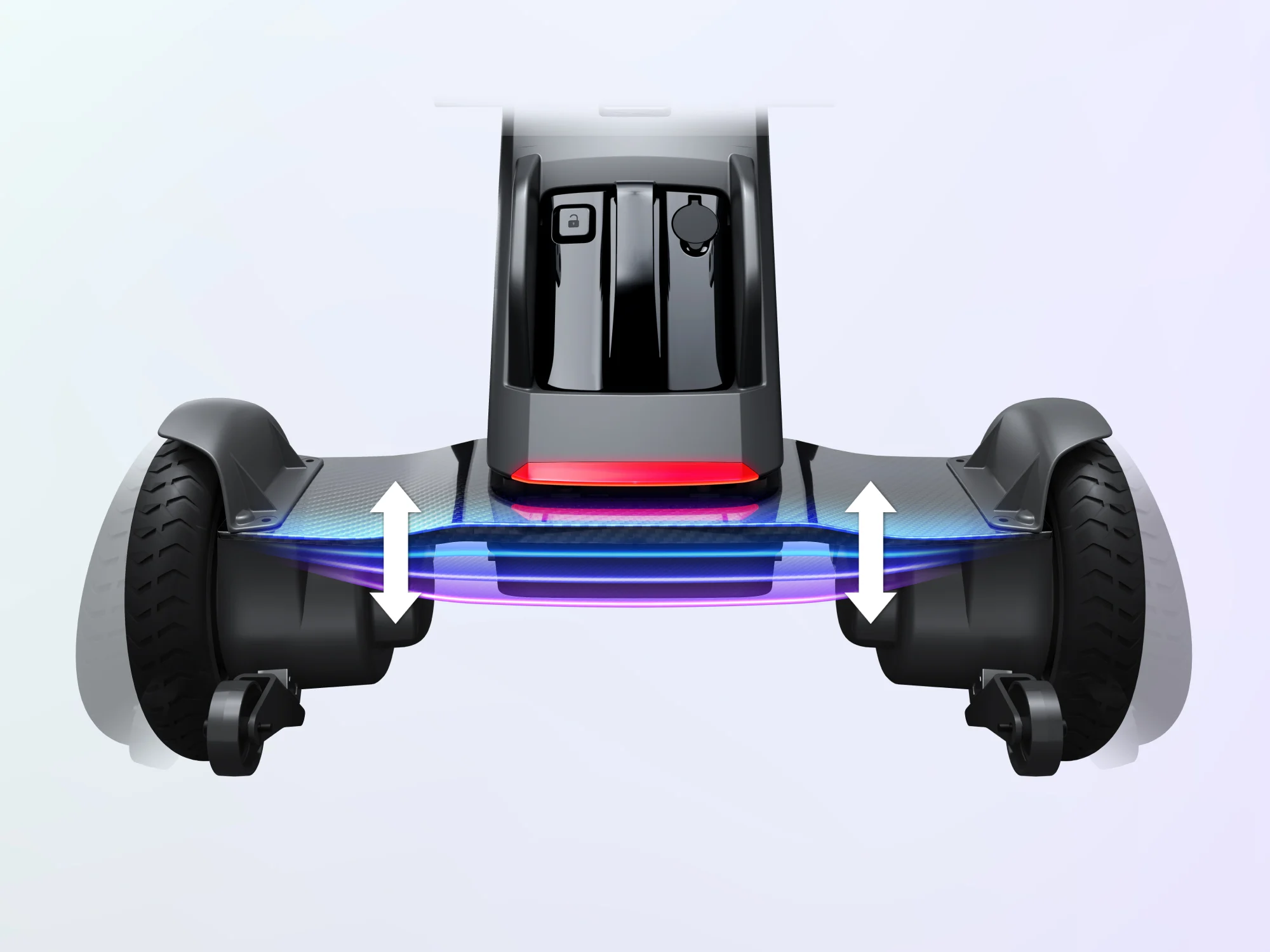 Suspensión Carbon Blade de la silla de ruedas eléctrica Wheel Model C Lite que absorbe impactos y vibraciones